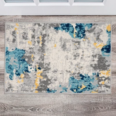 World Rug Gallery Distressed Abstract Pattern Area Rug 3 World Rug Gallery Distressed Abstract Pattern Area Rug
