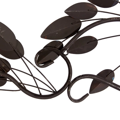 Metal Leaf Wall Decor Multi Colored - Olivia & May 8 Metal Leaf Wall Decor Multi Colored - Olivia & May - Image 6