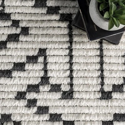 NuLOOM Alyson Modern Abstract Soft Shag Fringe Area Rug 8 NuLOOM Alyson Modern Abstract Soft Shag Fringe Area Rug - Image 6