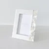 White Mother Of Pearl White Marble Picture Frame - Anaya