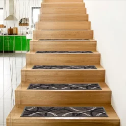 World Rug Gallery Moden Wavy Circles Non-Slip Stair Treads -Decoration Series Shop GUEST e731550a fa48 4e4e 8ec1 3adabc63026a