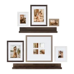8pc Bordeaux Frame Box Set White/Black/Natural Wood - Kate & Laurel All Things Decor -Decoration Series Shop GUEST e9931b1d 500b 40e6 84e3 1376f2888ce5