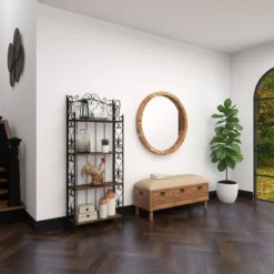 14" X 13" Farmhouse Ceramic Chicken Garden Sculpture Beige - Olivia & May -Decoration Series Shop GUEST ea9a8271 89b2 4d52 8908 9d3befb50572