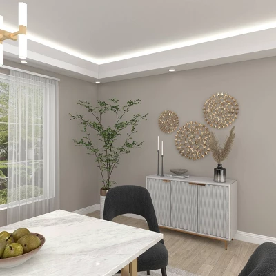 Set Of 3 Metal Starburst Wall Decors With Cutout Design - Olivia & May 13 Set Of 3 Metal Starburst Wall Decors With Cutout Design - Olivia & May - Image 11