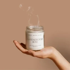 Sweet Water Decor Sandalwood Rose 9oz Clear Jar Soy Candle 5 Sweet Water Decor Sandalwood Rose 9oz Clear Jar Soy Candle -Decoration Series Shop GUEST ec6e0681 9861 4fb8 9f7d 147eba12dea5