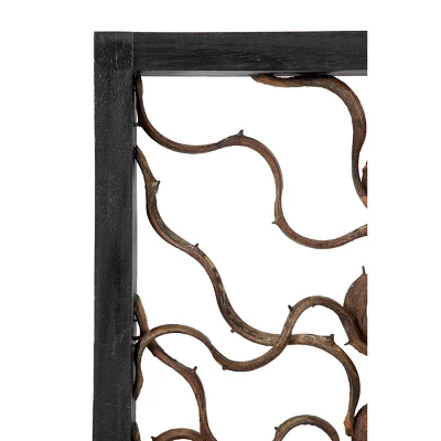 Wood Tree Branch Wall Decor With Black Frame Brown - Olivia & May 13 Wood Tree Branch Wall Decor With Black Frame Brown - Olivia & May - Image 11