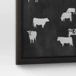(Set Of 2) 12" X 12" Cow Collection II Framed Wall Canvases - Threshold™ -Decoration Series Shop GUEST ed6cea91 4424 4805 8aee 4c4271b75676