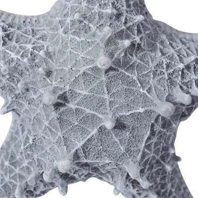Polystone Starfish Wall Decor With Hanging Rope Gray - Olivia & May 8 Polystone Starfish Wall Decor With Hanging Rope Gray - Olivia & May - Image 6