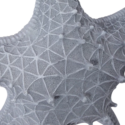 Polystone Starfish Wall Decor With Hanging Rope Gray - Olivia & May 9 Polystone Starfish Wall Decor With Hanging Rope Gray - Olivia & May - Image 7