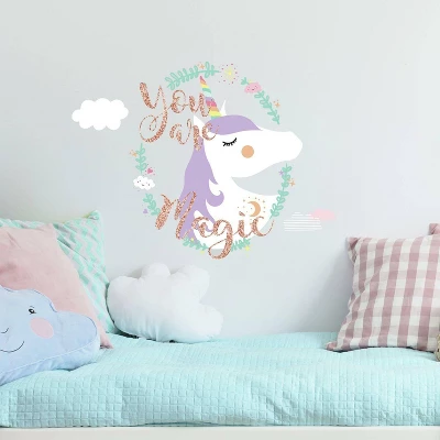 Unicorn Magic Peel And Stick Giant Wall Decal - RoomMates 5 Unicorn Magic Peel And Stick Giant Wall Decal - RoomMates - Image 3
