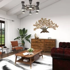 Traditional Metal Tree Indoor Outdoor Wall Decor With Leaves Brown - Olivia & May 32 Traditional Metal Tree Indoor Outdoor Wall Decor With Leaves Brown - Olivia & May -Decoration Series Shop GUEST efe7e2fb 7a75 4ee2 81e6 2b777e307cea