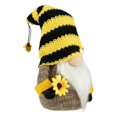 Northlight 10.75" Bumblebee And Sunflower Springtime Gnome 4 Northlight 10.75" Bumblebee And Sunflower Springtime Gnome - Image 2