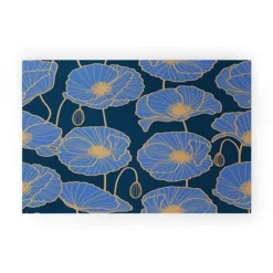 Emanuela Carratoni Moody Blue Garden Welcome Mat - Deny Designs -Decoration Series Shop GUEST f182eb19 2c8c 450c bc24 7dadf36fab56