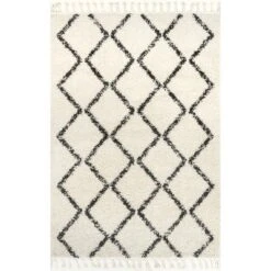 NuLOOM Michelle Diamond Trellis Tassel Area Rug -Decoration Series Shop GUEST f2e79ee7 f2c6 4c25 84eb 7c2630f6e2e7
