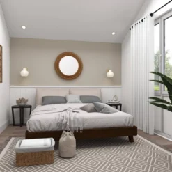 Rattan Starburst Weaved Frame Wall Mirror Brown - Olivia & May -Decoration Series Shop GUEST f2f49fe5 3511 4aae aba4 5c601774ad52