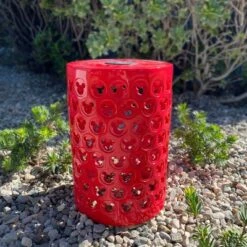 Disney 17" Mickey Mouse Solar Power Ceramic Garden Stool Red -Decoration Series Shop GUEST f350f76a b1fd 40c7 9121 532b48d8185a
