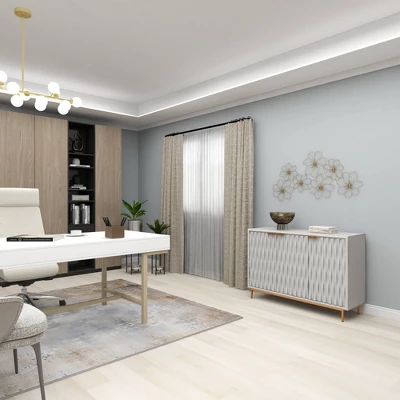 Metal Floral Foiled Wire Wall Decor Gold - Olivia & May 4 Metal Floral Foiled Wire Wall Decor Gold - Olivia & May - Image 2