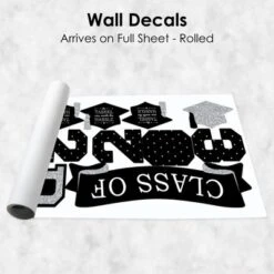 Big Dot Of Happiness Silver Class Of 2023 Graduation Party Wall Decals Set Of 20 -Decoration Series Shop GUEST f3723b88 cff3 439b 88f6 2ab2680fe55f