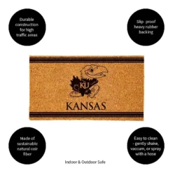 Evergreen University Of Kansas Logo Turf Mat, Brown- 28 X 16 Inches Indoor Outdoor Doormat -Decoration Series Shop GUEST f480b0fd 8c7f 4855 aa58 50ef3779dcd0