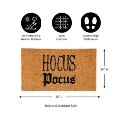 Evergreen 16 X 28 Halloween Greeting Coir Mat, Hocus Pocus For Indoor And Outdoor Decor -Decoration Series Shop GUEST f840a636 8729 4cd2 b490 4759636072ae