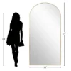 Muse 32" Width X 71" Height Aluminum Alloy Framed Accent Full Length Mirror-The Pop Home