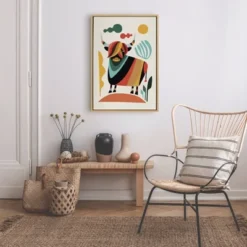 22" X 33" Sylvie Cow Framed Canvas Wall Art By Rachel Lee Natural - Kate And Laurel 11 22" X 33" Sylvie Cow Framed Canvas Wall Art By Rachel Lee Natural - Kate And Laurel -Decoration Series Shop GUEST f91fc249 89aa 42b5 96c8 f14c62b178fa