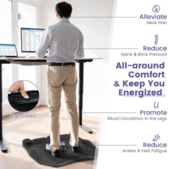 Costway Anti Fatigue Standing Desk Mat W/ Massage Roller Ball Foot Massage Points Office -Decoration Series Shop GUEST fb7bc669 295b 434b b502 afa0523484f1
