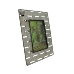 Decoration Series Shop 44 4x6 Inches Galvanized Metal & Glass Photo Frame - Foreside Home & Garden