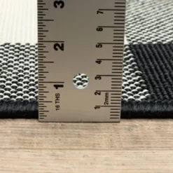 Madeline Border Patio Rug Black/Ivory - Captiv8e Designs 8 Madeline Border Patio Rug Black/Ivory - Captiv8e Designs -Decoration Series Shop GUEST fcc54c06 34bb 4f97 bd61 5ec305894282