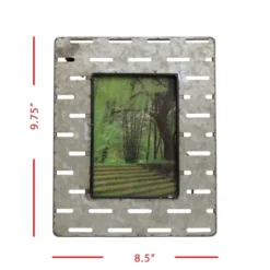 4x6 Inches Galvanized Metal & Glass Photo Frame - Foreside Home & Garden 13 4x6 Inches Galvanized Metal & Glass Photo Frame - Foreside Home & Garden -Decoration Series Shop GUEST fe3d63e8 c524 41b6 ab25 407c4afbc42f